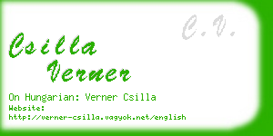 csilla verner business card